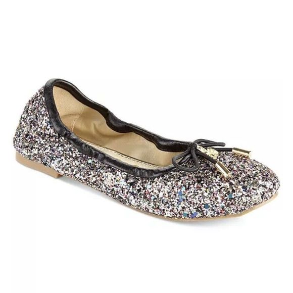 Sam Edelman Felicia Glitter Ballet Flat - Girls Size 3 - Multicolored - Picture 1 of 7